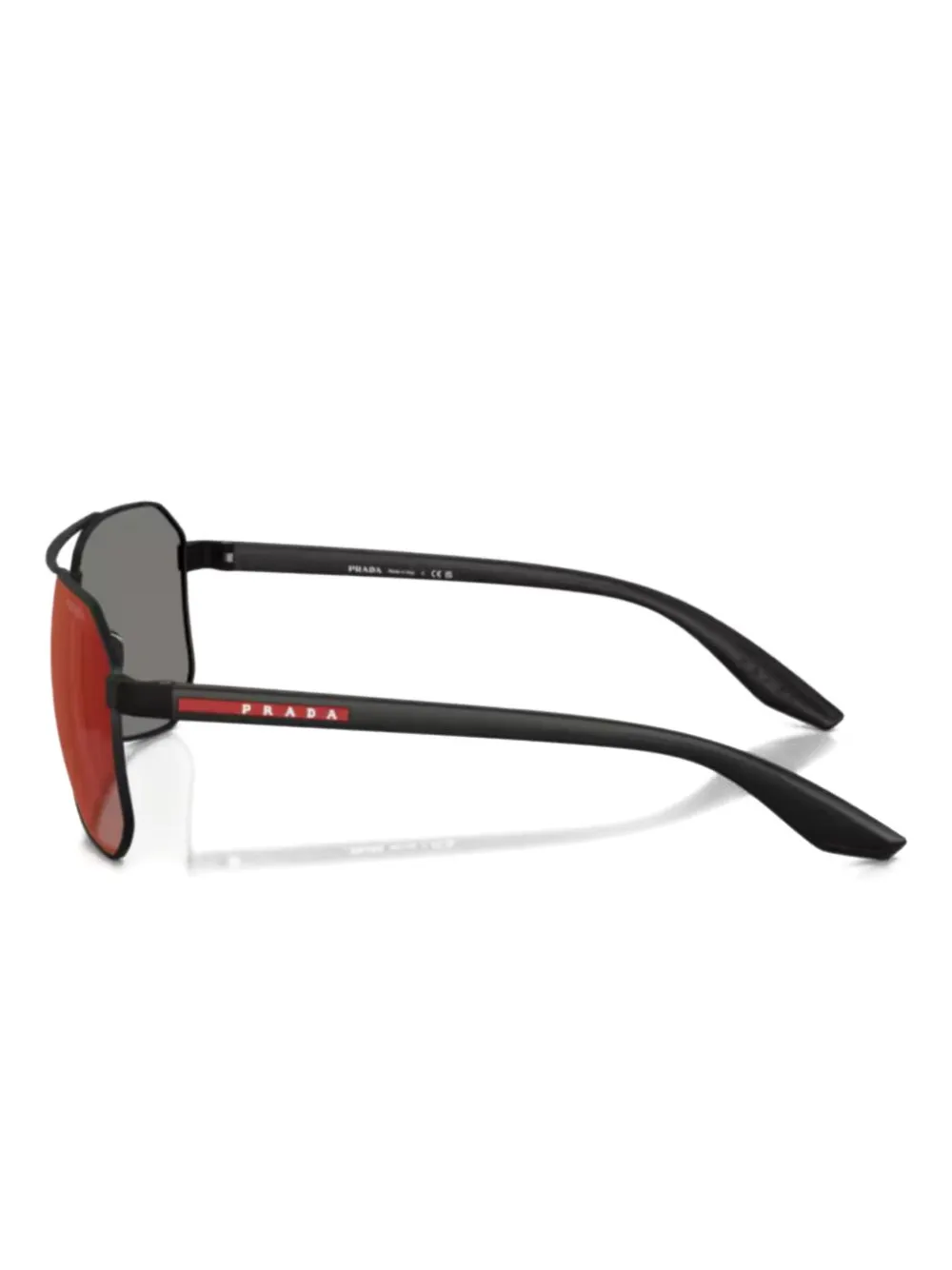 Prada Linea Rossa pilot-frame sunglasses Zwart