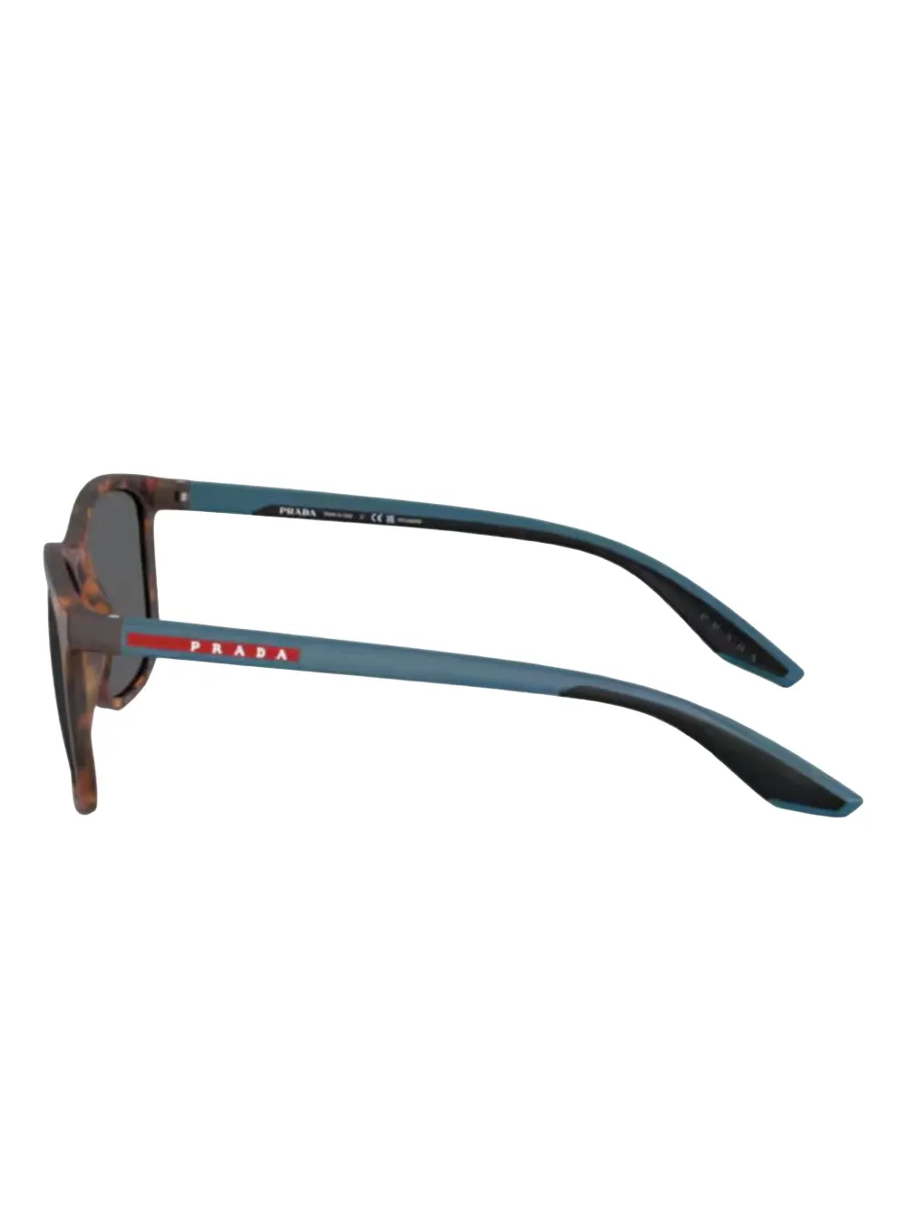 Prada Linea Rossa tortoiseshell square sunglasses Bruin