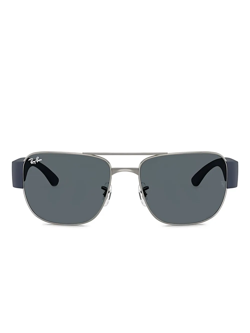 Ray-Ban スクエアフレーム サングラス - グレー Ray-Ban スクエアフレーム サングラス - グレー