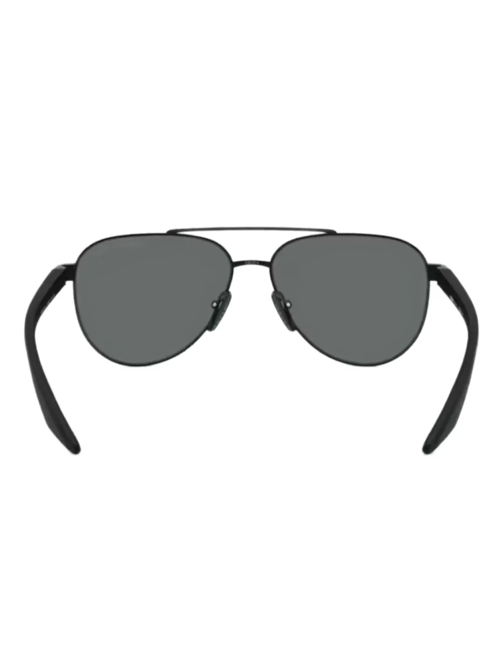 Prada Linea Rossa metal pilot sunglasses Zwart
