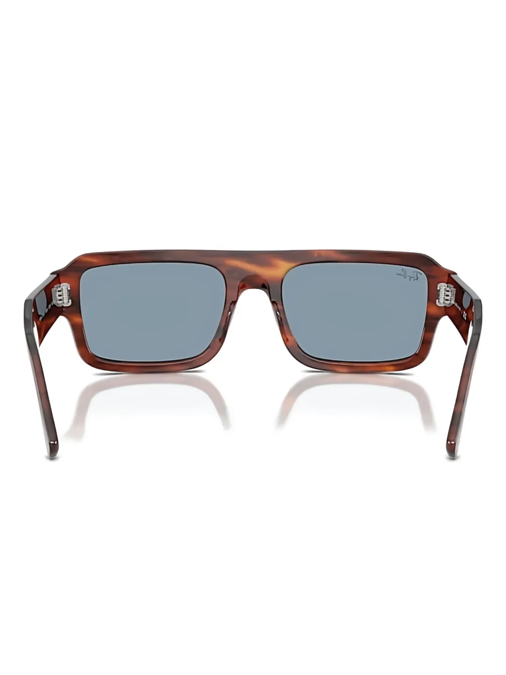 Ray-Ban Zonnebril met vierkant montuur - Bruin