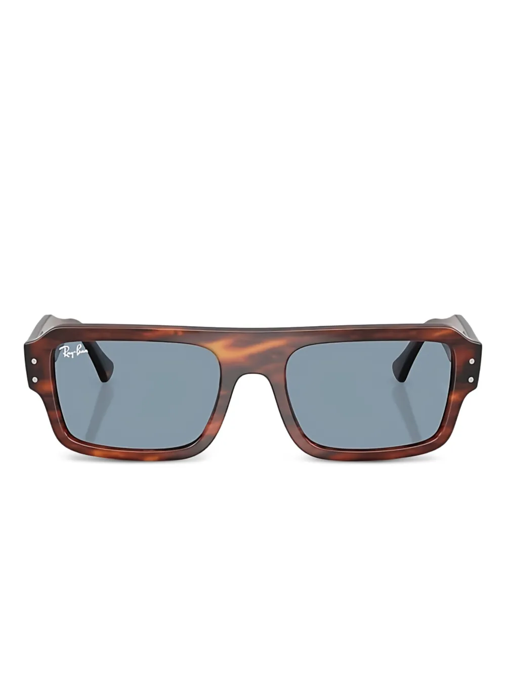 Ray-Ban スクエアフレーム サングラス - ブラウン Ray-Ban スクエアフレーム サングラス - ブラウン
