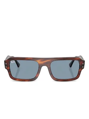 Ray-Ban スクエアフレーム サングラス | ブラック | FARFETCH JP