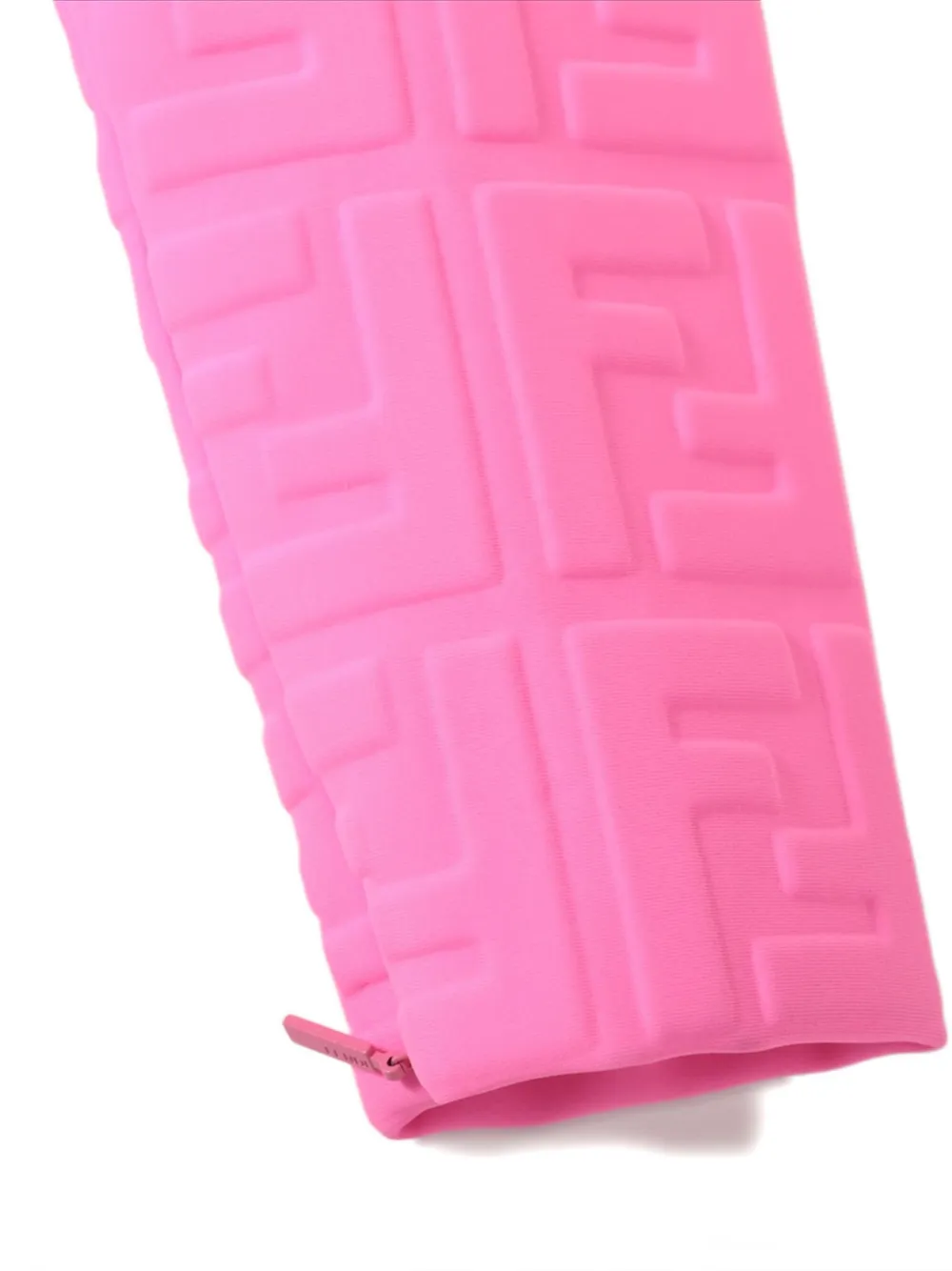 Pre-owned Fendi X Nicki Minaj Ff-embossed Mini Dress In Pink