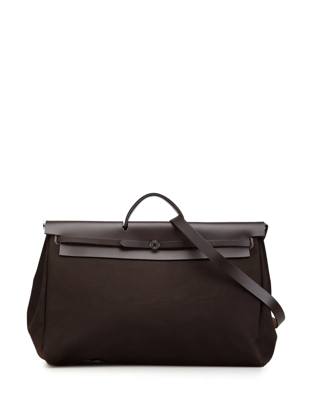Hermès Pre-Owned 2021 トワル ミリテール ヴァッシュ ハンター エールバッグ ジップ ルトゥルネ キャビン 50 Hermès Pre-Owned 2021 トワル ミリテール ヴァッシュ ハンター エールバッグ ジップ ルトゥルネ キャビン 50