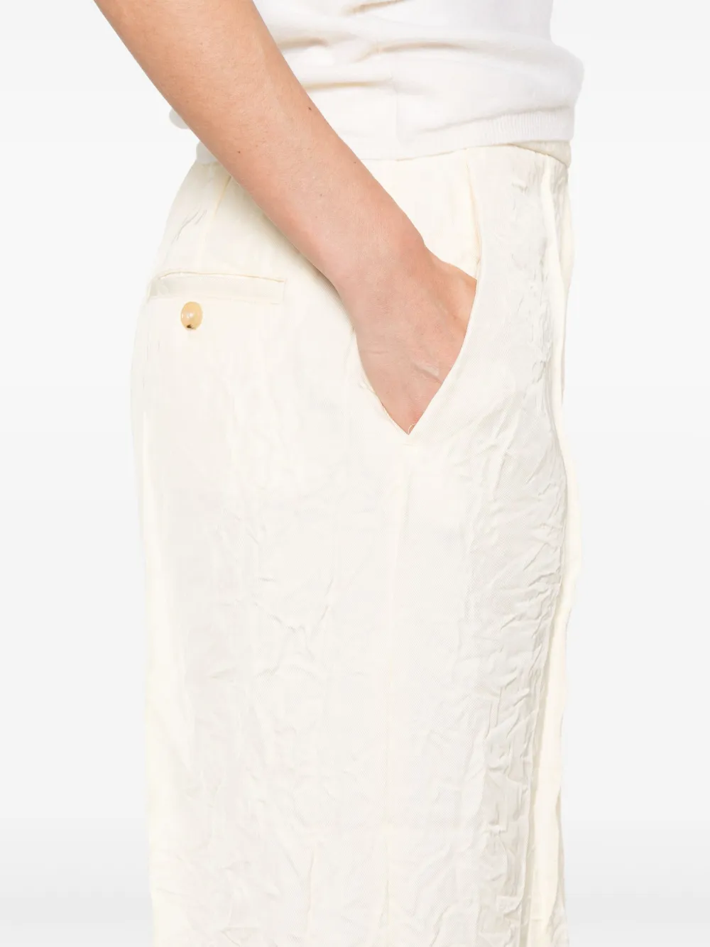Tommy Hilfiger Gesmockte pantalon Beige