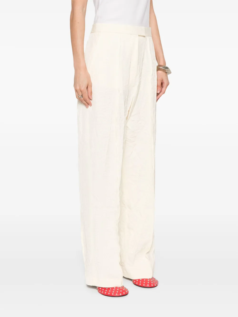 Tommy Hilfiger Gesmockte pantalon Beige