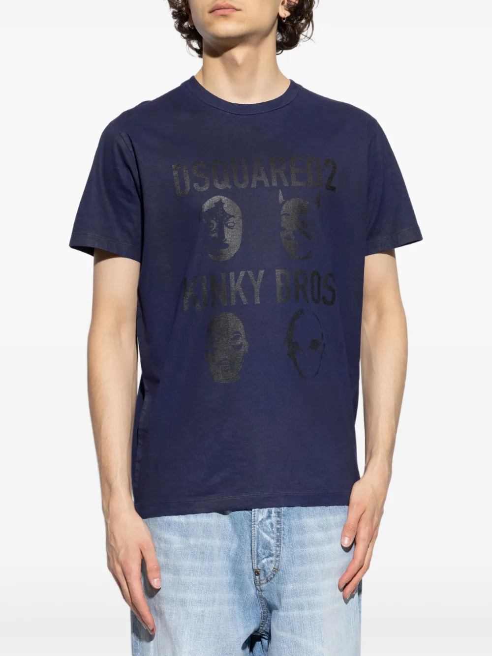 Shop Dsquared2 Cotton T-shirt In Blau