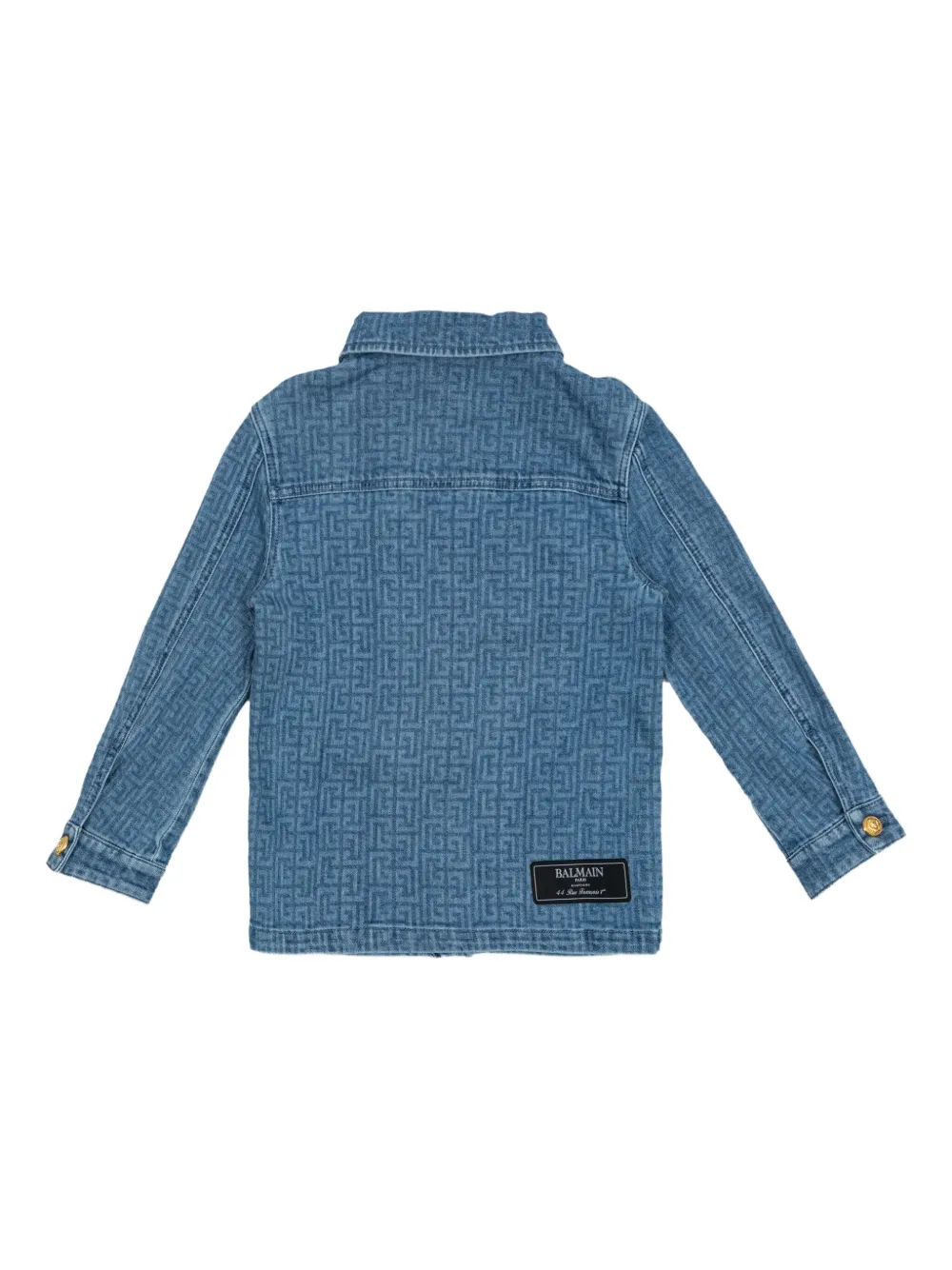 Balmain Kids Giacca in denim con stampa geometrica | Giacche denim | Image 2