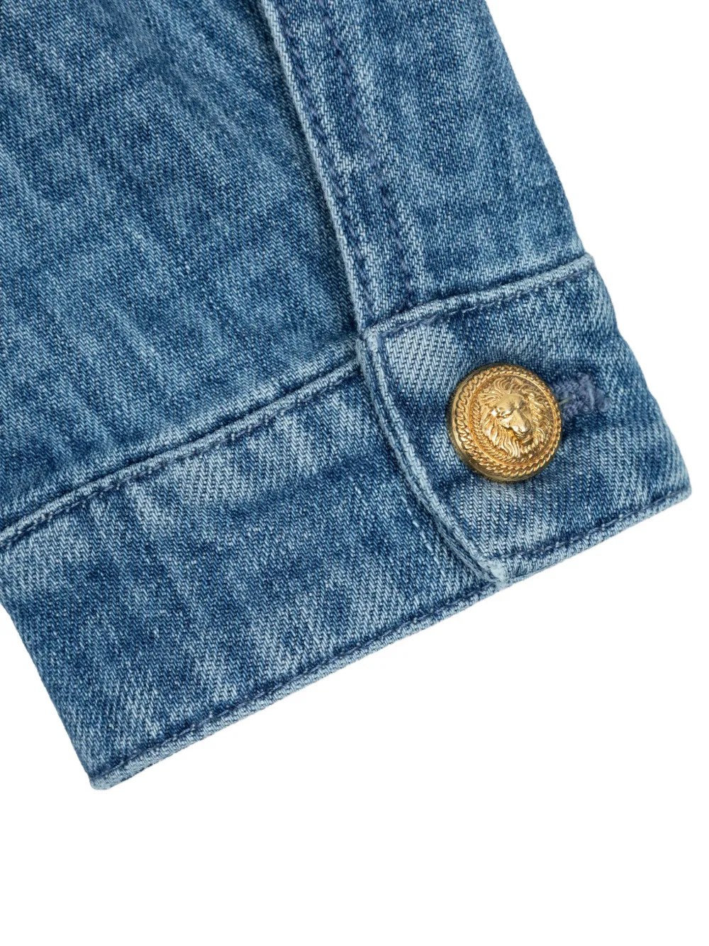 Balmain Kids Giacca in denim con stampa geometrica | Abbigliamento bambino | Image 4