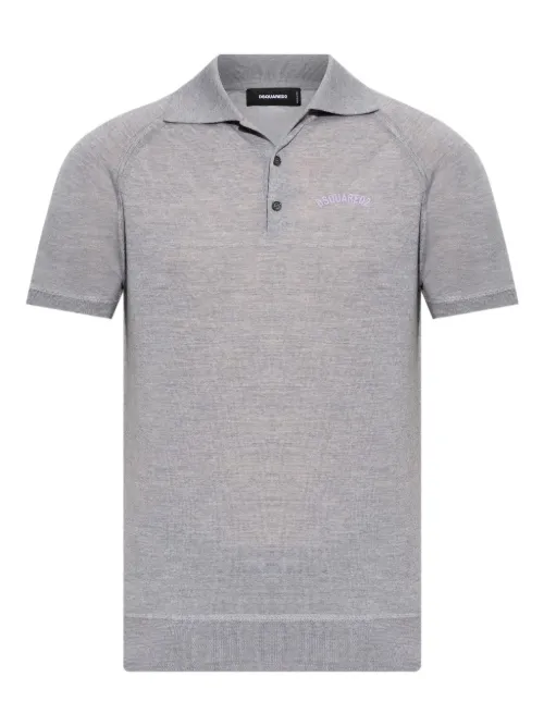 DSQUARED2 polo en maille - Gris - DSQUARED2 - Modalova