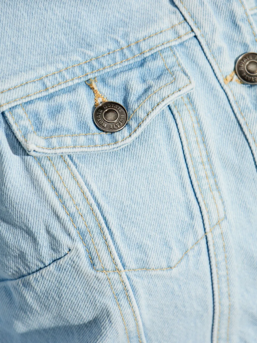ROTATE BIRGER CHRISTENSEN Giacca denim crop | Image 5