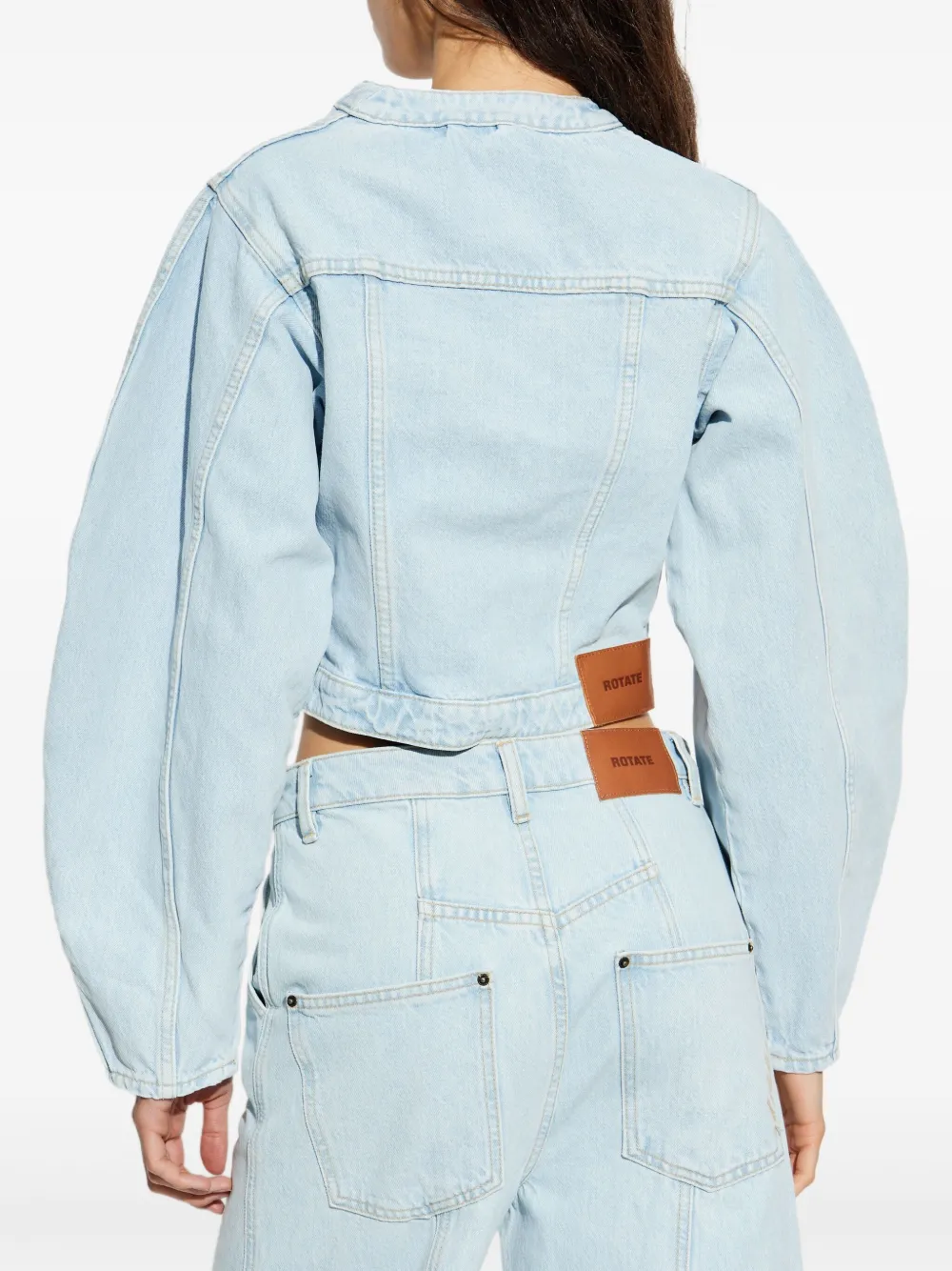ROTATE BIRGER CHRISTENSEN Giacca denim crop | Abbigliamento | Image 4