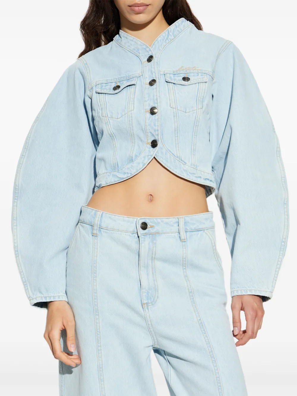 ROTATE BIRGER CHRISTENSEN Giacca denim crop | Giacche | Image 3