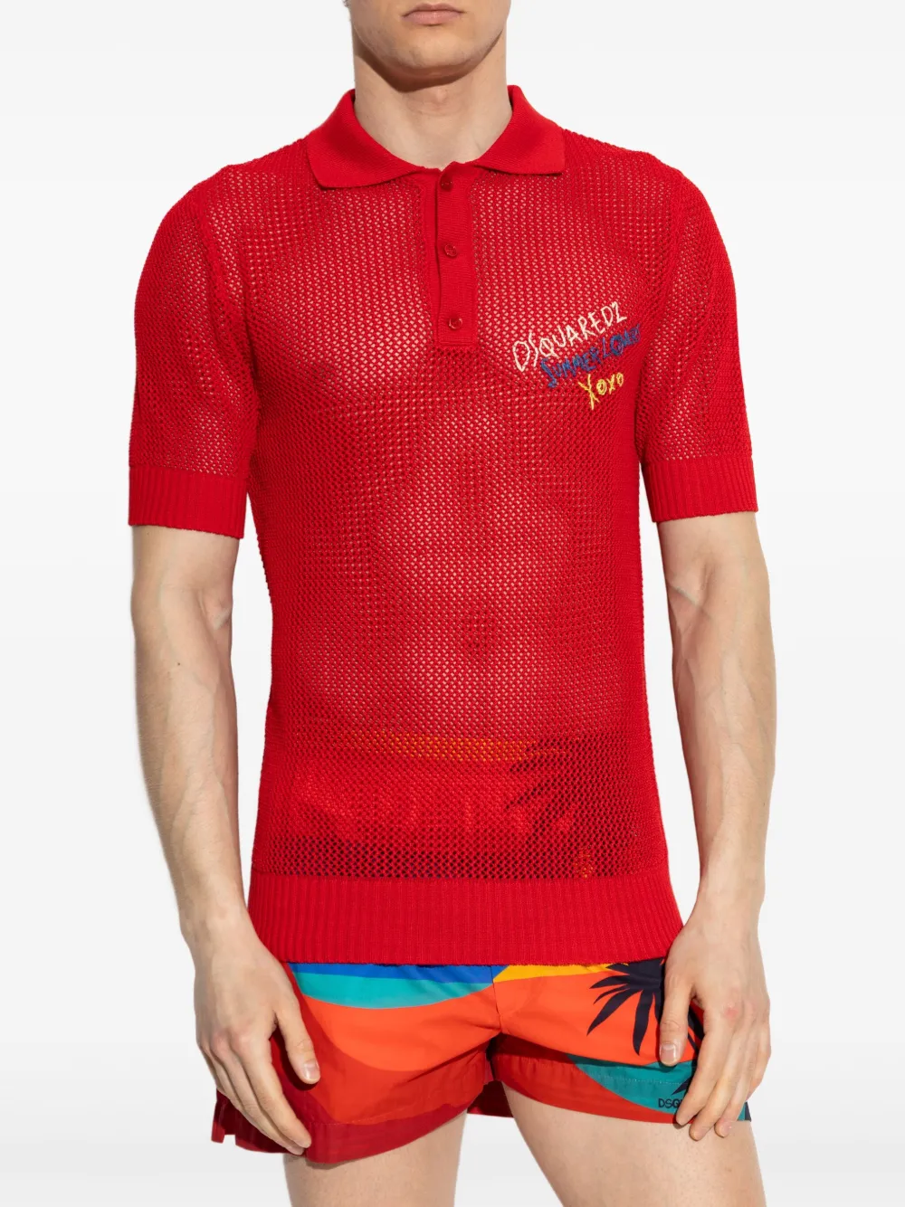 DSQUARED2 Katoenen T-shirt Rood
