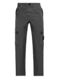 Stone Island logo straight-leg trousers - Grey