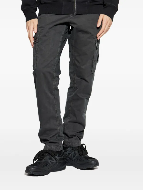 Stone Island Logo straight-leg Trousers | Grey | FARFETCH