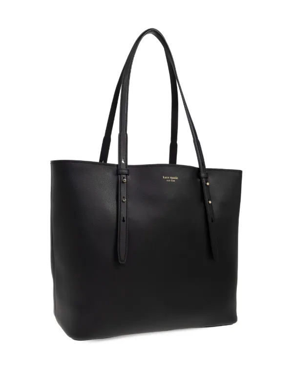 レディース kate spade トートバッグ A4 エンボス ビジネス 黒 ブラック
