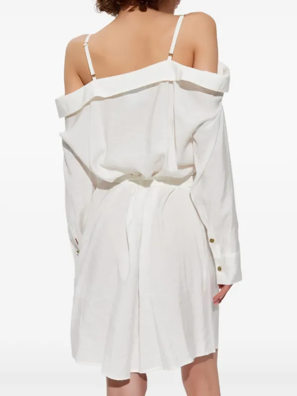 Versace Jeans Couture off-shoulder Dress | White | FARFETCH