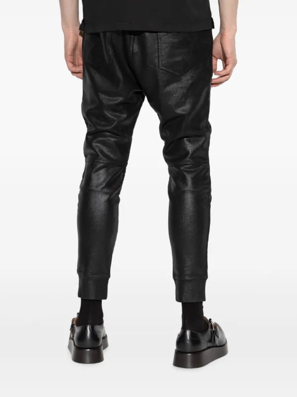 DSQUARED2 ワックス テーパードパンツ | ブラック | FARFETCH JP