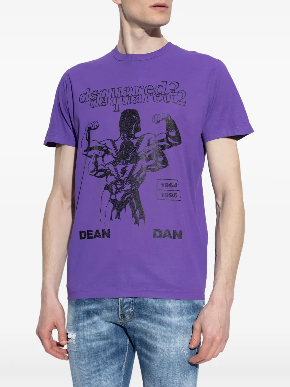 DSQUARED2 T-shirt met print Paars
