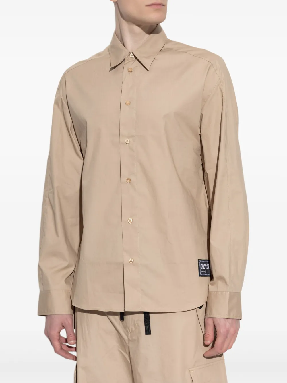 Versace Jeans Couture Button-up overhemd Beige