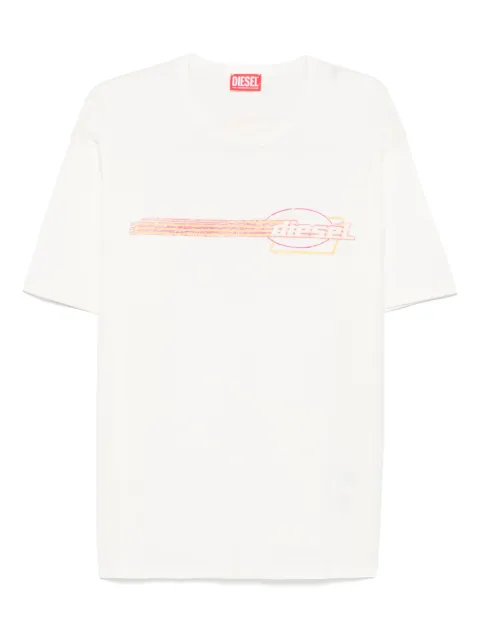 Diesel flocked-logo T-shirt