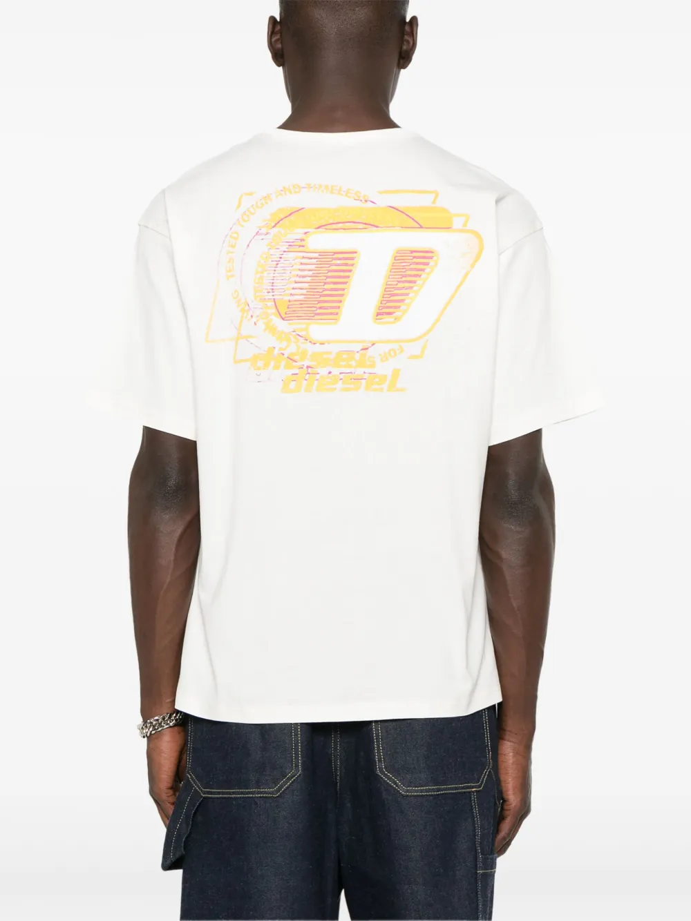 Diesel T-shirt met logo Wit
