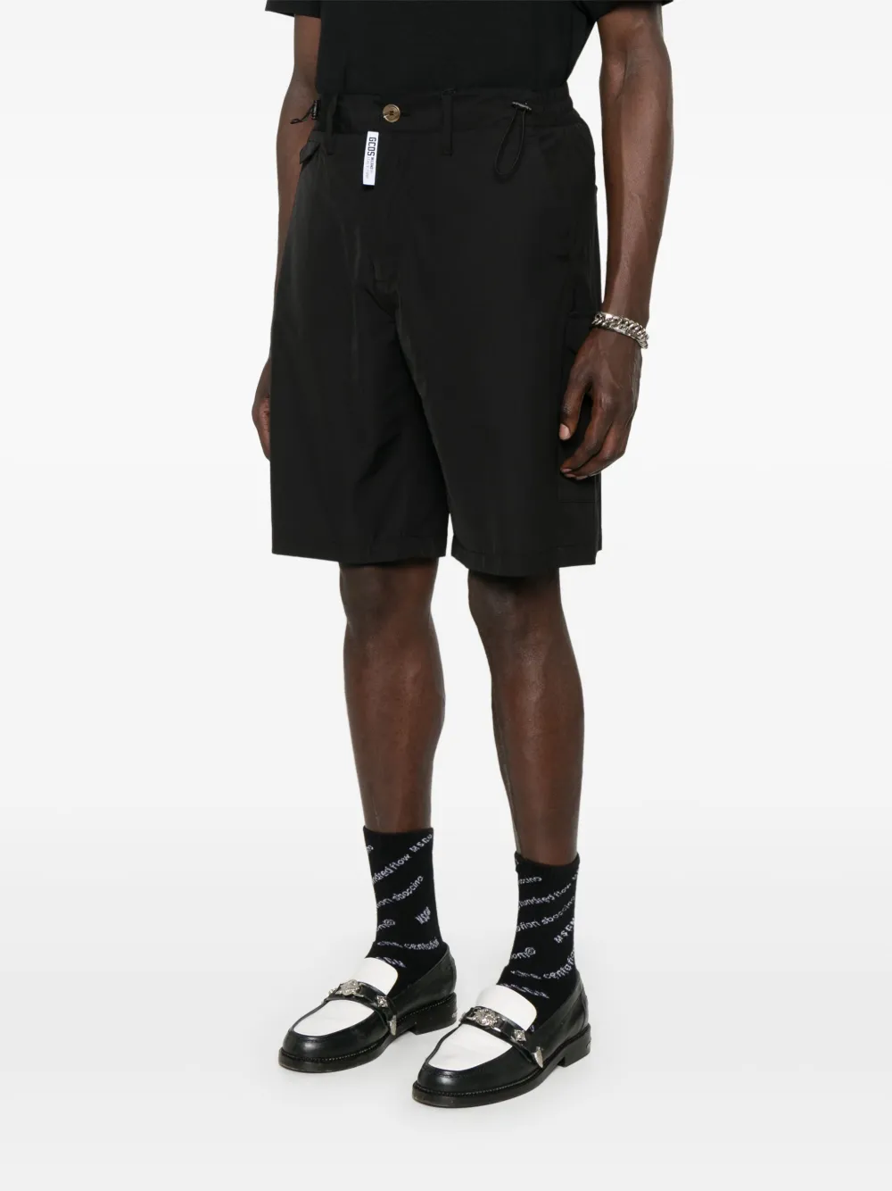 GCDS Popeline shorts Zwart
