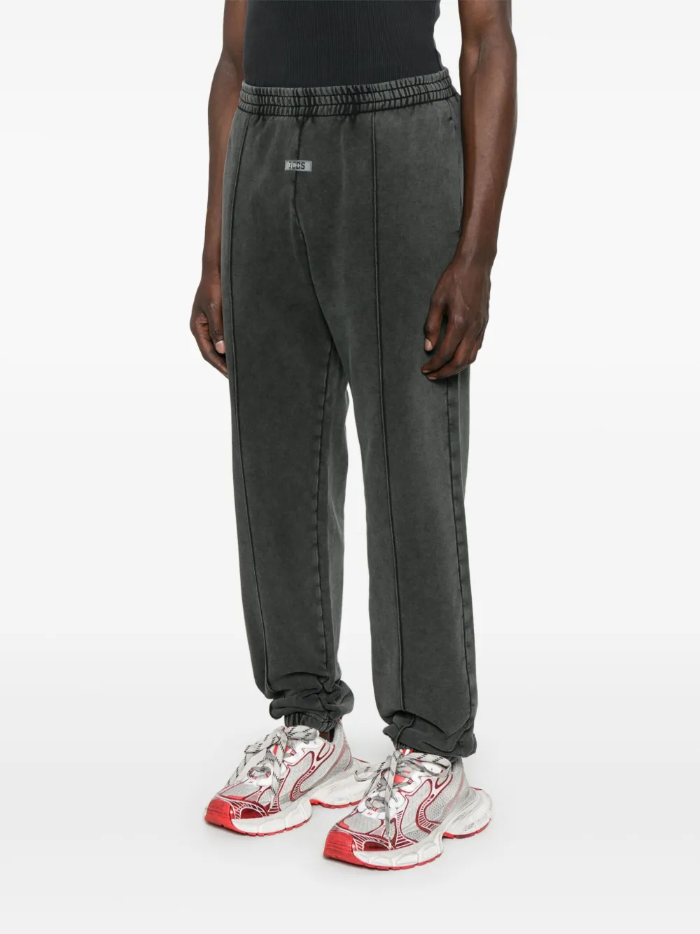 GCDS STONE-WASHED TRACK PANTS