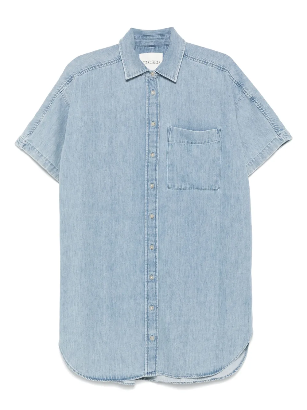 Closed Mini-blousejurk Blauw