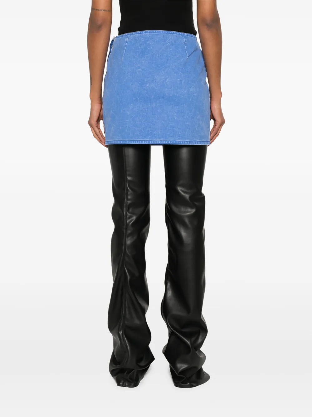 Shop Facon Jacmin Jewl Mini Skirt In Blue