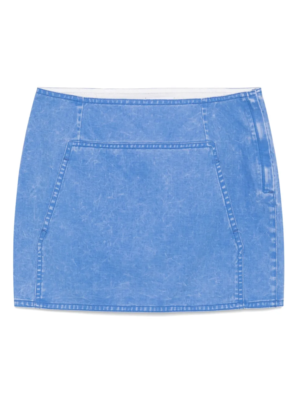 Shop Facon Jacmin Jewl Mini Skirt In Blue