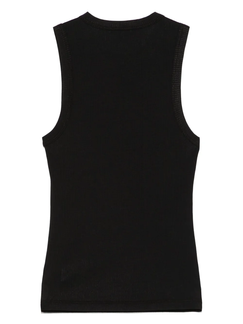 James Perse Geribbelde tanktop Zwart