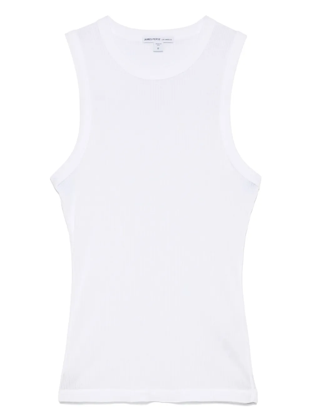 James Perse Geribbelde tanktop Wit