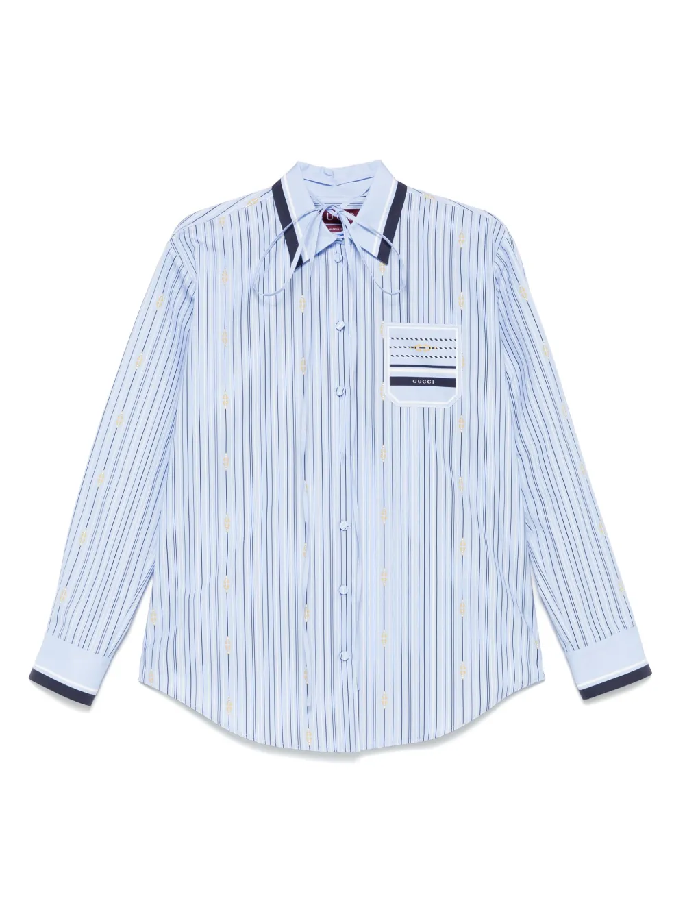 Gucci Gestreept blouse Blauw