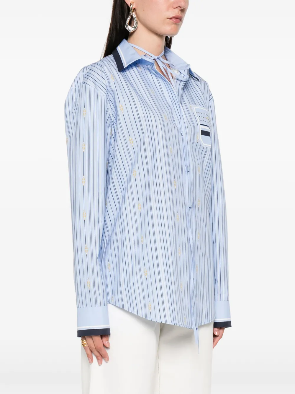 Gucci Gestreept blouse Blauw