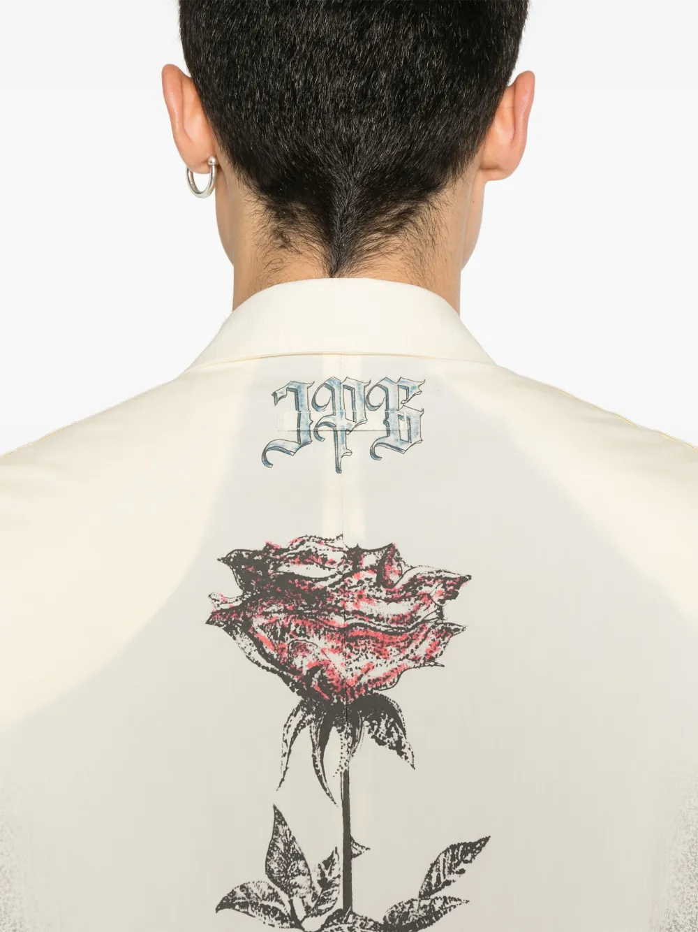 Jean Paul Gaultier Blazer met meerdere tatoeages Beige