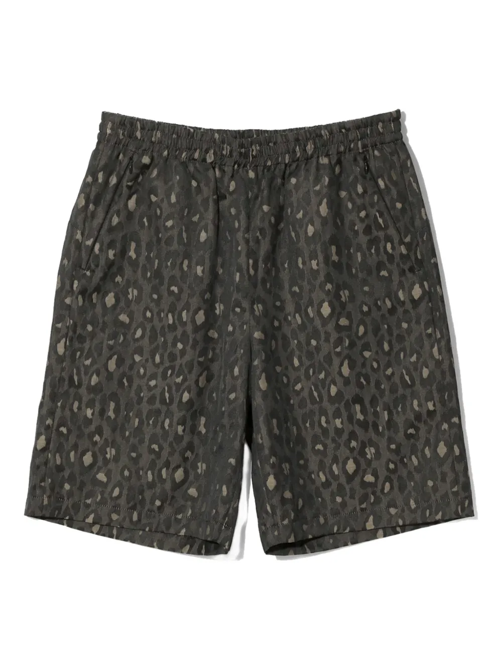 Needles leopard-print track shorts | Grey | Image 1