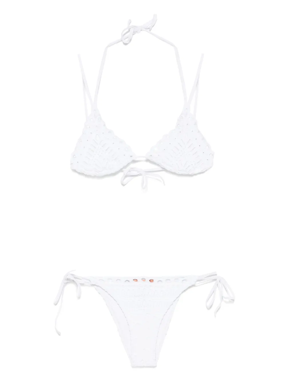 Ermanno Scervino broderie-anglaise bikini | White | Image 1