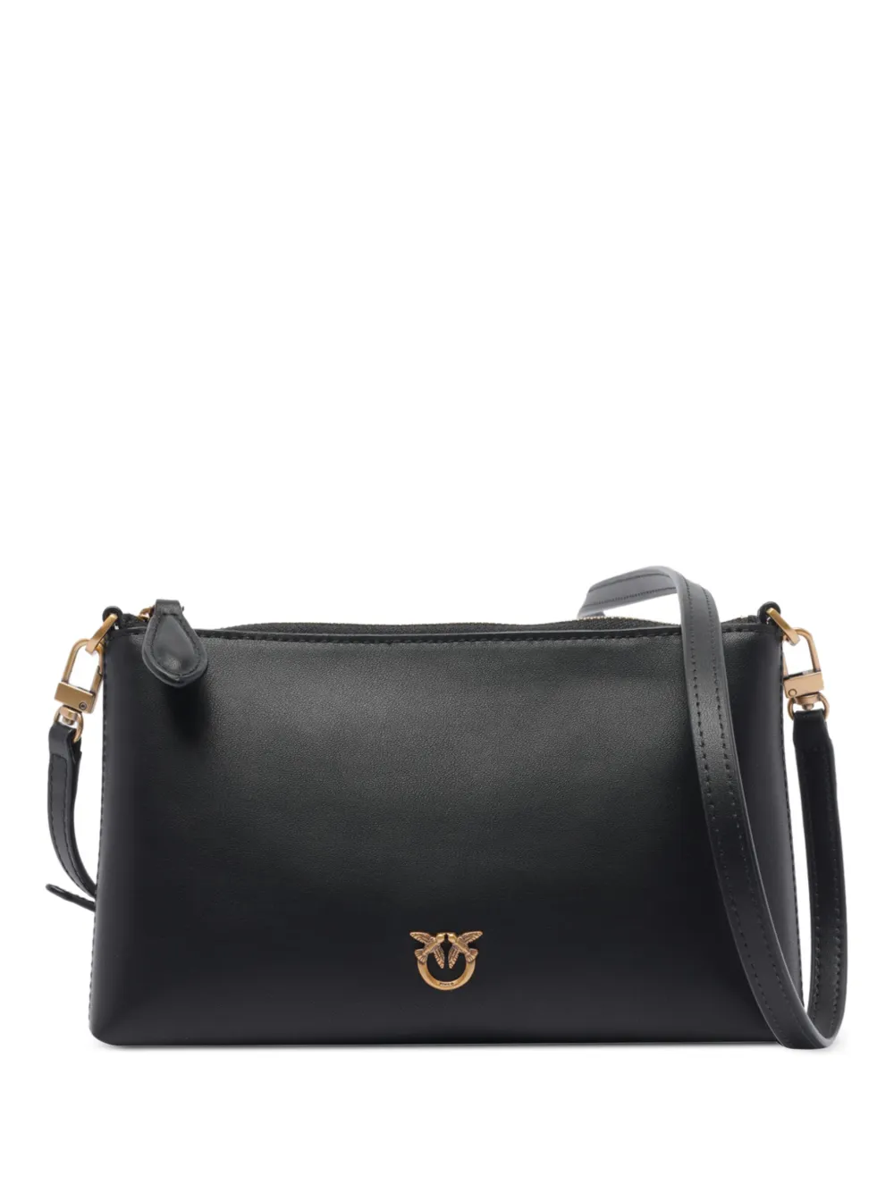 PINKO Horizontal Flat Schultertasche - Schwarz