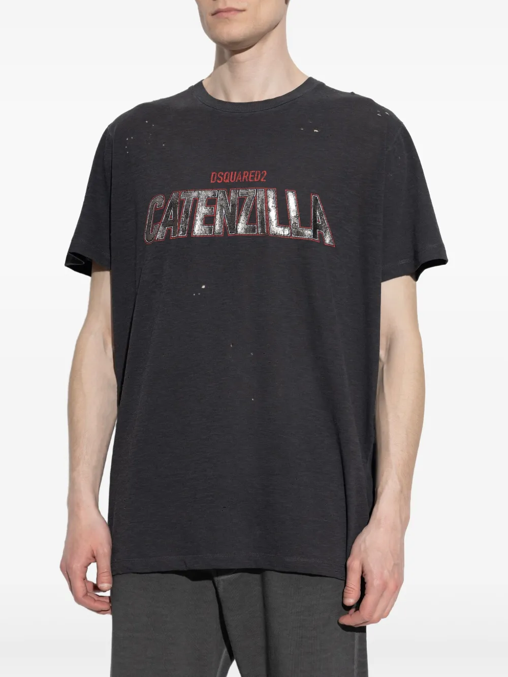 DSQUARED2 T-shirt met print Grijs