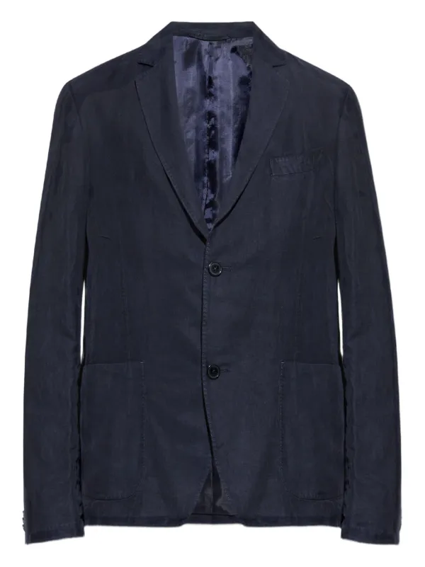 Officine Generale シングルジャケット | ブルー | FARFETCH JP
