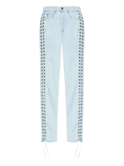 ROTATE BIRGER CHRISTENSEN jeans con detalle de agujetas