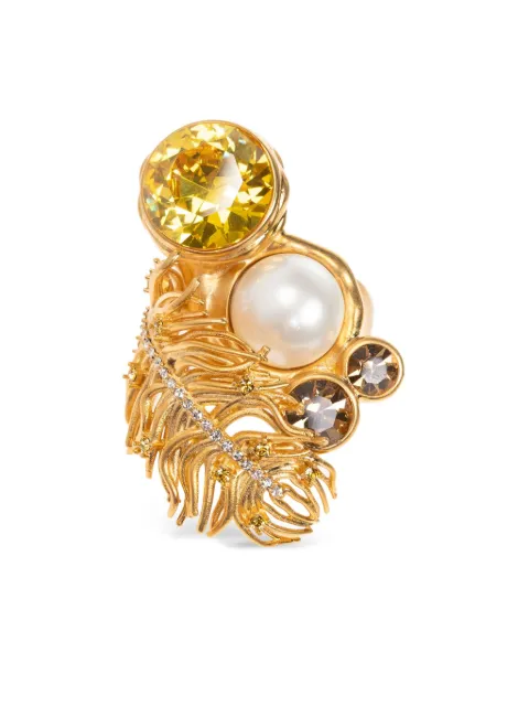 Marni anillo con detalle de perla
