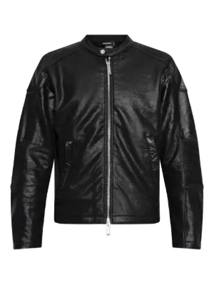 ジャケット・アウター DOLCE&GABBANA 00s Piping Leather Jacket Dolce & Gabbana zip-up Leather Biker Jacket | Black | FARFETCH CA