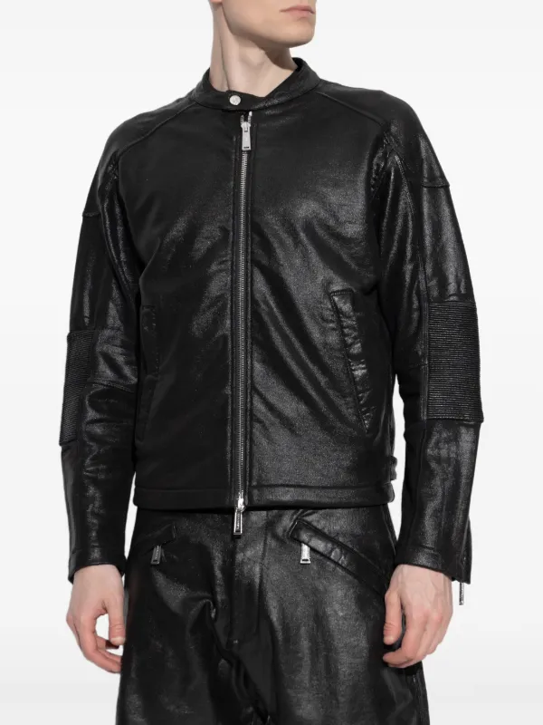 DSQUARED2 ジップアップ ボンバージャケット | ブラック | FARFETCH JP