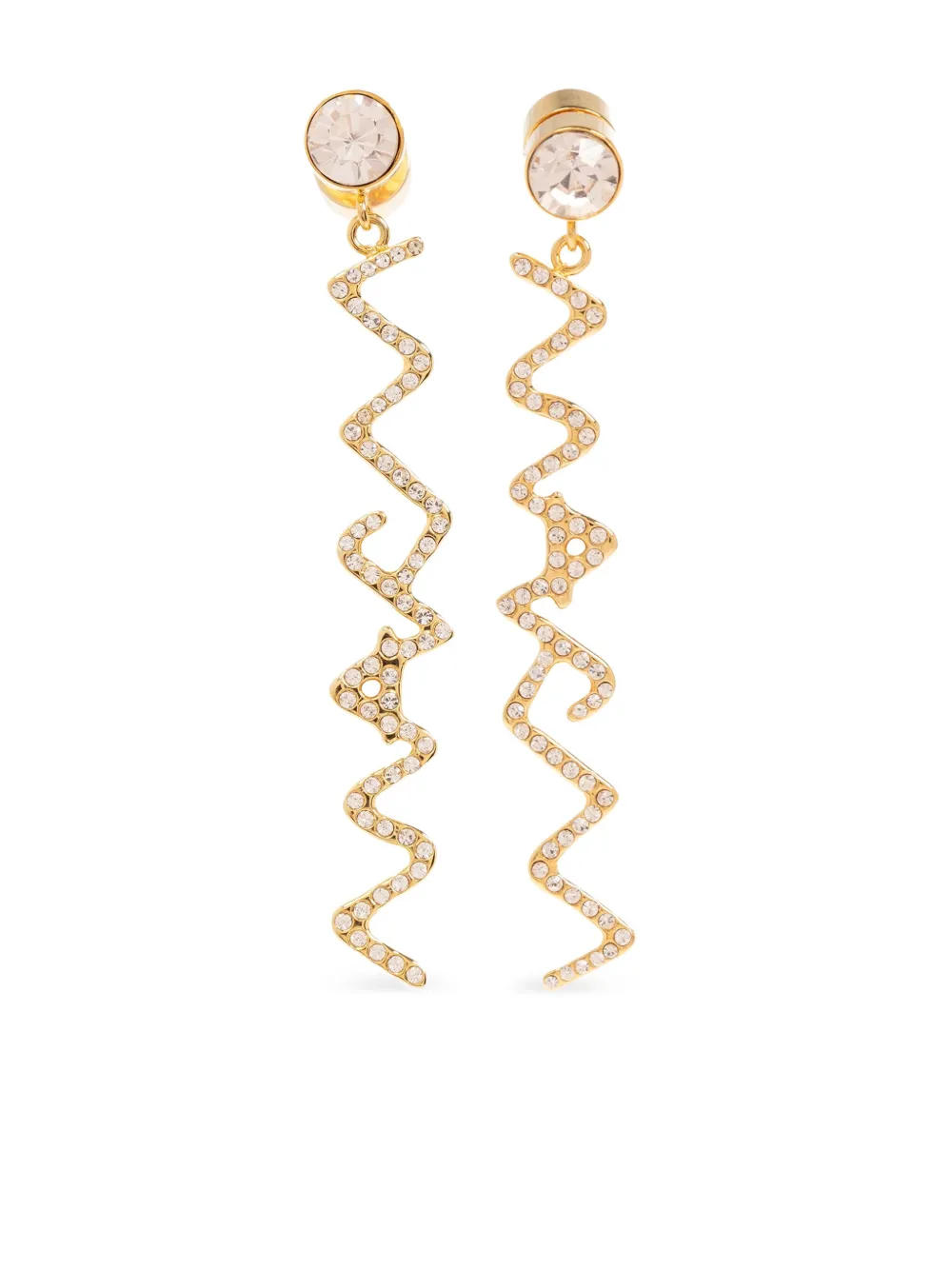 Marni ロゴ ピアス - ゴールドトーン Marni ロゴ ピアス - ゴールドトーン