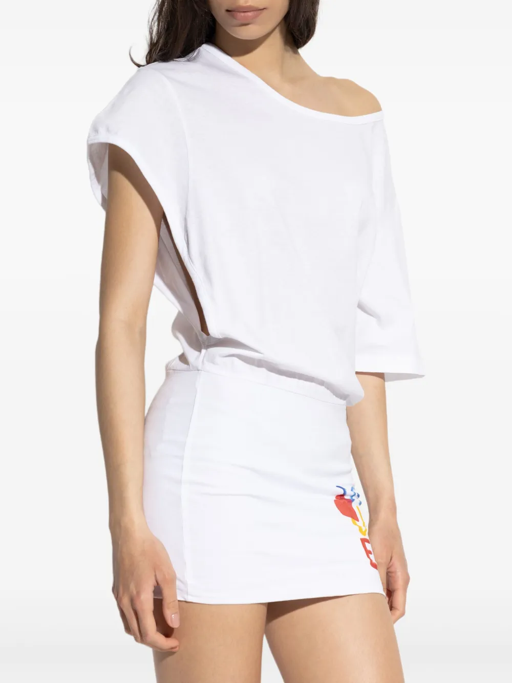 DSQUARED2 Katoenen T-shirtjurk Wit