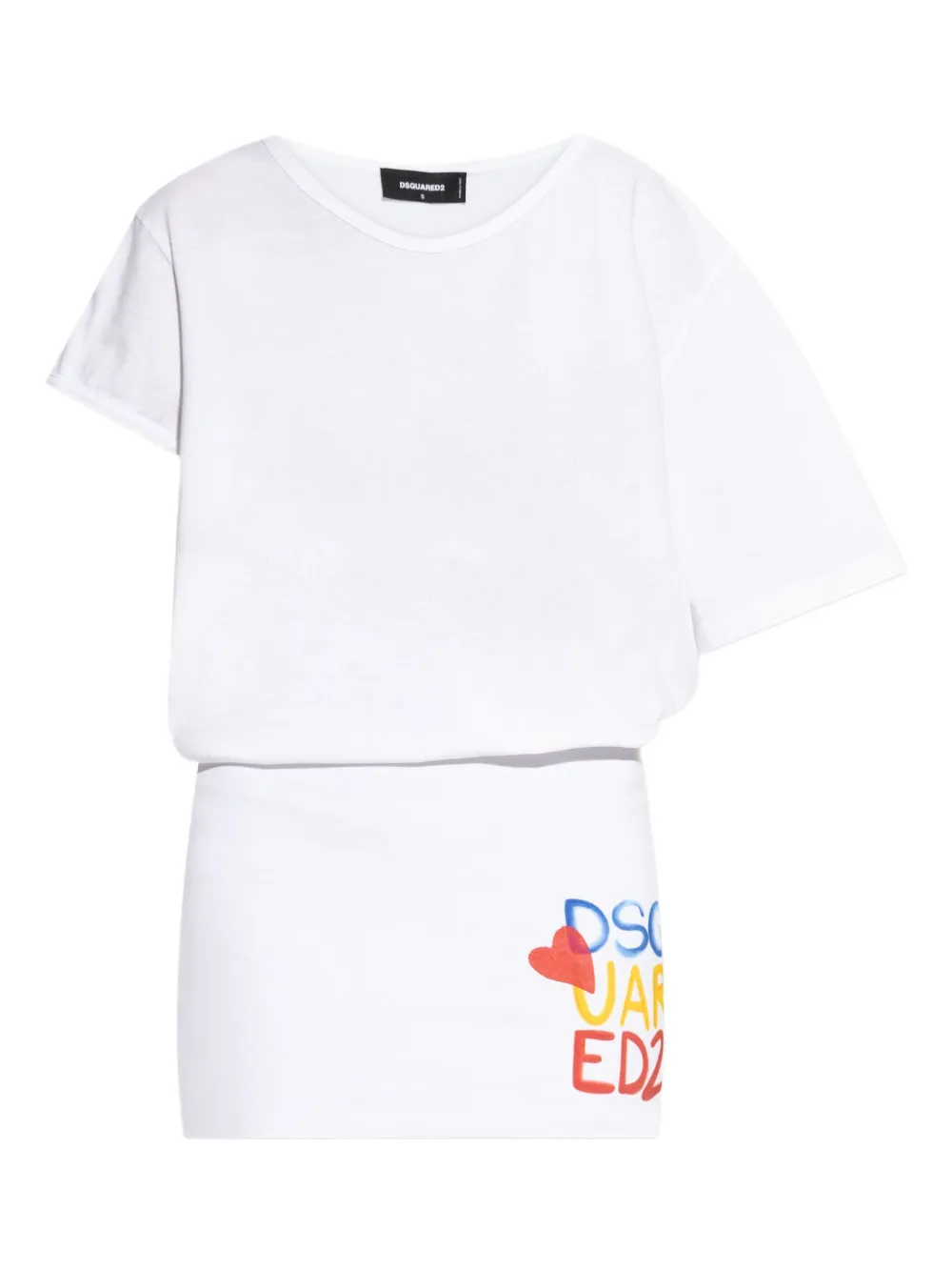 DSQUARED2 cotton t-shirt dress | White | Image 1